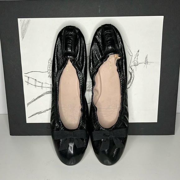 Stuart Weitzman Raven black ballet flats Size 9.5 M - Picture 3 of 14